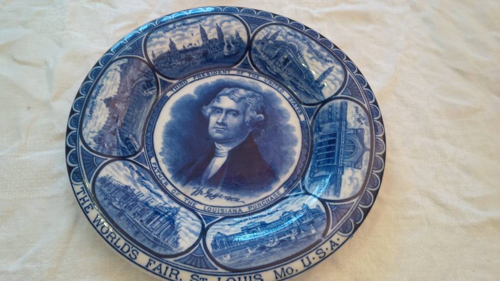 ASSIETTE COMMEMORATIVE DE LA PRESIDENCE DE THOMAS JEFFERSON | Puces Privées