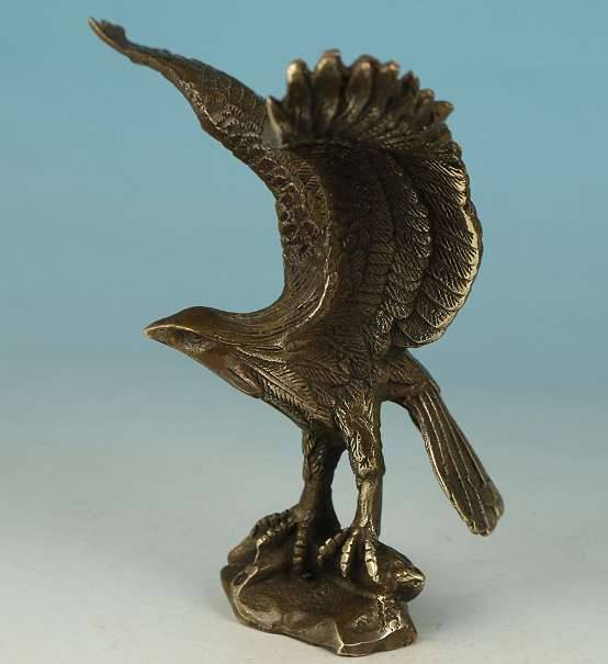 STATUE d'aigle cuivre fait main sculptée | Puces Privées