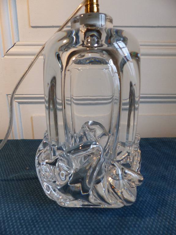 No - 293 - Lampe en cristal  DAUM  France , modèle Sirius de 1952 | Puces Privées