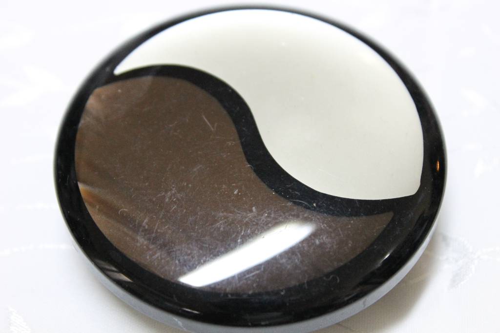 boucle de ceinture vintange ying et yang | Puces Privées