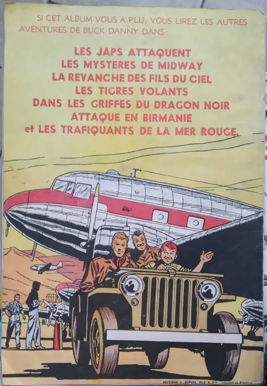BD BUCK DANNY - LES PIRATES DU DÉSERT. Édition Originale Dupuis de 1952 | Puces Privées