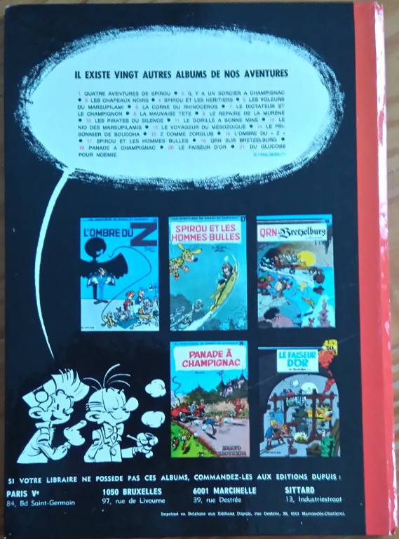 BD SPIROU & FANTASIO - 7. LE DICTATEUR ET LE CHAMPIGNON | Puces Privées