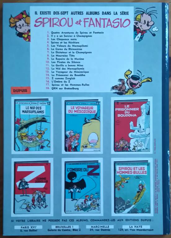 BD SPIROU & FANTASIO - 17. SPIROU ET LES HOMMES-BULLES | Puces Privées