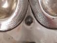 Coupe à fruits Tazza avec base en argent et décor grec - Argent 833 - Pays-Bas - 1864 | Puces Privées