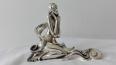 Statue - Femme nue aux cheveux longs  - Argent laminé - Italie - 1950-1999 | Puces Privées