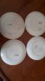 4 Assiettes collection chanson, Terre de fer | Puces Privées