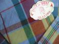 Nappe Vintage + 6 Serviettes . 140 x 136 cm | Puces Privées