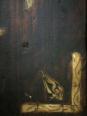Porte coffre Copte pièce ancienne bois et os Croix Egypte 47cm par 34 cm | Puces Privées
