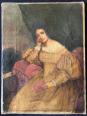 FRILET DE CHATEAUNEUF 1807-1874 portrait de jeune femme HST c 1835 Angers | Puces Privées