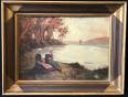Peintre de Pont-Aven XIXe ou début XXe impressionnisme impressionniste Bretagne | Puces Privées
