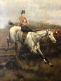 Ecole anglaise écuyère anonyme vers 1875 XIXe Cheval Chevaux XIXe équitation | Puces Privées