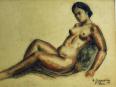 SAM GRANOVSKY 1889- 1942 NU DE FEMME AU FUSAIN sur carton .62 cm x 47 cm | Puces Privées