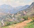 Vue du mont Boron, environs de Nice par Felix Planquette (1873-1964), vers 1900 | Puces Privées