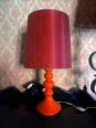 Lampe année 70 orange POP | Puces Privées
