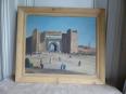 No - 426 - Tableau orientaliste la porte Bab Al Khemis à Meknès Maroc | Puces Privées