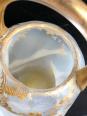 Joli vase panier en verre opalescent doré Legras | Puces Privées