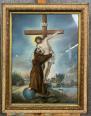 École Française du XIXeme  Magnifique pastel figurant le Christ en croix  situé et daté 1896 | Puces Privées