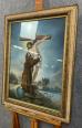 École Française du XIXeme  Magnifique pastel figurant le Christ en croix  situé et daté 1896 | Puces Privées