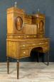 Majestueux bureau cabinet Empire en loupe d'Amboine, manguier et citronnier. | Puces Privées
