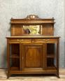 École de Nancy époque Art nouveau  joli buffet de salon en acajou à décors de sculptures | Puces Privées
