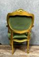 Somptueuse paire de fauteuils cabriolets Louis XV en bois doré vers 1850 | Puces Privées
