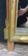 Important miroir Régence en bois doré et bois laqué vers 1880. | Puces Privées