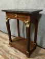 Magnifique console écritoire Parisienne a cariatides époque Empire en acajou vers 1810. | Puces Privées
