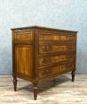 Magnifique commode Parisienne époque Louis XVI en acajou et bronzes dorés | Puces Privées