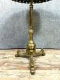 Superbe guéridon Empire en bronze et laiton doré a ceinture ajourée vers 1900 | Puces Privées