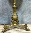 Superbe guéridon Empire en bronze et laiton doré a ceinture ajourée vers 1900 | Puces Privées