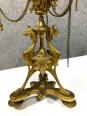 Rare Garniture de cheminée en bronze doré a décor de chimères et de vases ornés de médaillons | Puces Privées