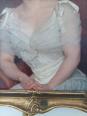 Léon Glaize (1842-1931) Grande huile sur toile Portrait de femme 1902 | Puces Privées