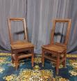 Paire de chaises Lorraines en chêne XVIIIème | Puces Privées