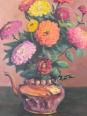 Nature morte aux fleurs Tableau Huile sur panneau signée Louis MOREL | Puces Privées