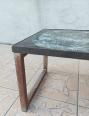 Table basse vintage en céramique et métal chrome signée BELARTI | Puces Privées