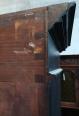 Bibliothèque vitrée vintage en bois peint | Puces Privées