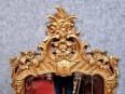 paire de miroirs louis XV en bois doré ajouré vers 1900. | Puces Privées