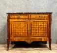 buffet époque louis XV en marquèterie de bois précieux vers 1750. | Puces Privées