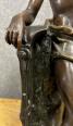 V. CONSTANT : grande statue époque Napoléon III en régule patine médaille (h67cm) | Puces Privées