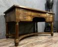 bureau de centre Empire a tirettes en acajou et bronzes dorés vers 1900 | Puces Privées