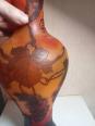 vase ancien balustre dans le gout de Gallé hauteur 41,5 cm | Puces Privées