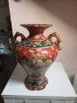 vase ancien satsuma hauteur 31 cm largeur 23 cm | Puces Privées