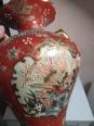 vase ancien satsuma hauteur 31 cm largeur 23 cm | Puces Privées