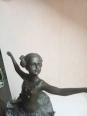 statuette en bronze la danseuse, signé hauteur 32 cm | Puces Privées