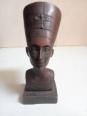 Reproduction en Bronze statuette NEFERTITI reine d'Egypte hauteur 11,5 cm | Puces Privées