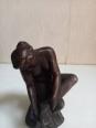 Bronze Dalou Femme Nue S'essuyant Le Pied Reproduction 11 Cm | Puces Privées