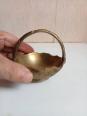petit panier en bronze ancien diamètre 9 cm | Puces Privées