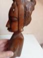 Statuette ancienne africaine en bois hauteur 31 cm x 8 cm | Puces Privées