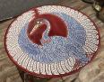 coupe centre de table en céramique émaillée époque Art Déco | Puces Privées