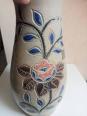 vase ancien hauteur 28 cm diamètre 14 cm en gres artisanal | Puces Privées